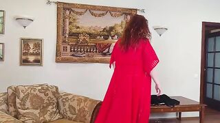 Step mom offers her son her fat ass for anal sex in a steamy scene