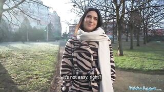 A beautiful European biology student gets fucked by a stranger in a steamy public encounter