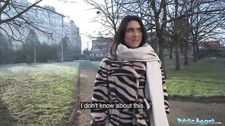 A beautiful European biology student gets fucked by a stranger in a steamy public encounter