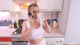The wife called her lover to her, but her husband heard everything in the kitchen