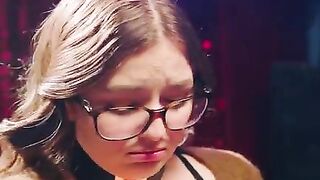 Nice timid Leana gets collared, leashed, and fucked hard by dominant Maximo in a DEEPER scene