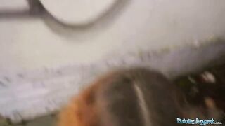 Public Agent Cheating Spanish slut gets fucked for cash