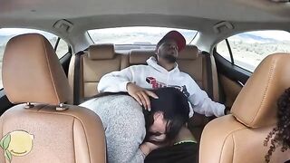 5 star Uber fuck with Frecklemonade and Tokyo Leigh, ending in a creamy pie