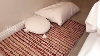 I share a bed with my sister's best friend in a steamy scene