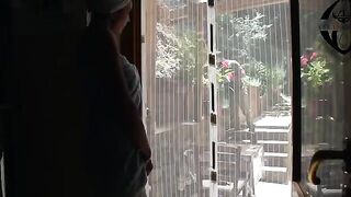 The gardener gets fucked by the house owner in a steamy scene