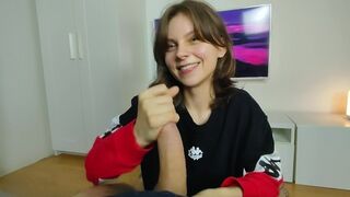 Cute amateur slut facial compilation with intense cum play and huge facials