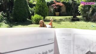 Wearing FREUTOY in the garden, I kept the creampie inside me!