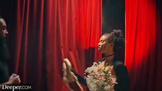 Burlesque dancer Kira gets creampied at an afterparty in a passionate DEEPER scene