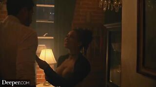 Burlesque dancer Kira gets creampied at an afterparty in a passionate DEEPER scene