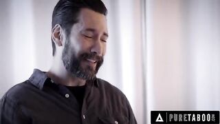 A depressed widower used his stepson's sperm to fuck a woman who looks like his late wife, in a taboo encounter inspired by a real-life scenario