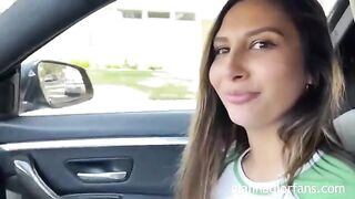 Fan picked up petite Gianna Dior and fucked her hard in a rough session