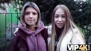 First time double penetration for a young naive girl in a steamy scene