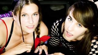 Two friends shared a cock and cum, a hot experience