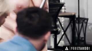 Natasha Nice gets seduced by swinger couple in their home