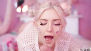 All cute girls like to have hot cum on their faces, especially in sensual videos
