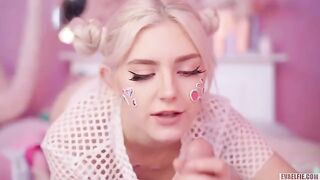 All cute girls like to have hot cum on their faces, especially in sensual videos