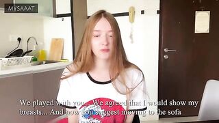 The guy's step sister lost at chess, so she had to have sex with him