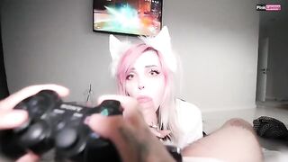 The babe has fun while I play Genshin Impact, it’s a good game