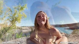 Cute couple enjoys anal sex and hiking in nature together