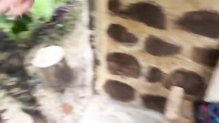 Couple gets caught fucking in the jungle, see how they deal