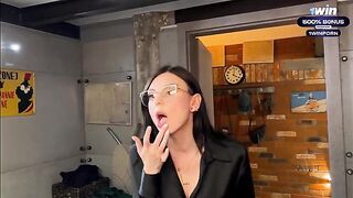 A guy spied his hot stepmom in the shower and fucked her hard - another steamy Eva Soda scene