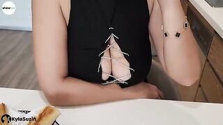 The girl is looking for excuses to get fucked hard by her neighbor