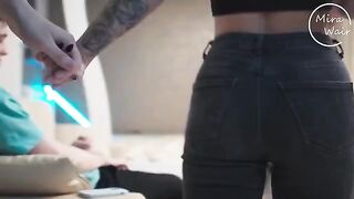 A wife arranged a sex surprise for her husband in a hot cuckold scene