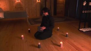 The priest exorcised the devil from the body of a hot MILF