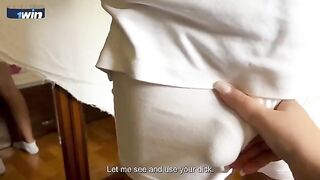 Stepmom with big boobs thanks her stepson with sex and breakfast