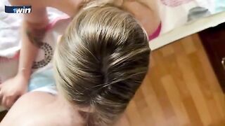 Stepmom with big boobs thanks her stepson with sex and breakfast