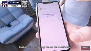 Girl agreed to fuck with stepbrother for a special prize from an app
