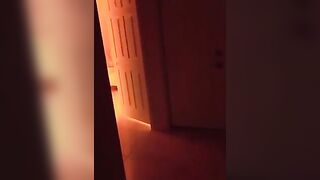 Exhibitionist redhead babe gets fucked by a neighborhood voyeur