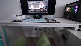 What the fuck, stepbro! You're watching me wank with a drone spy!