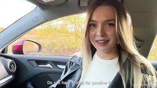 Picking up a girl in the car who got lost