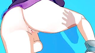 Maki Zenin gets her pussy smashed by a huge cock in this intense hentai scene
