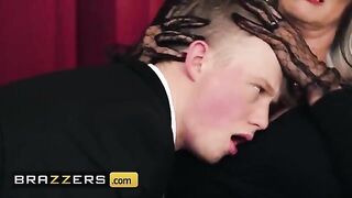 Older woman Sally D'Angelo gets fucked by Jimmy Michaels to relieve her grief