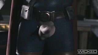 Deadpool and Black Widow fucked by two sexy women with no mercy