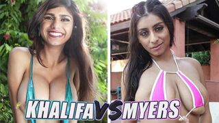 The best busty babes are battling it out in a stunning showdown!