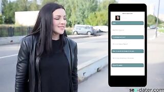 A woman meets a guy on a dating site and fucks with him in POV style
