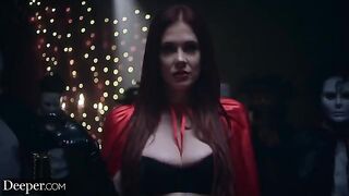 Four subs serve Mistress Maitland in a steamy Deeper scene