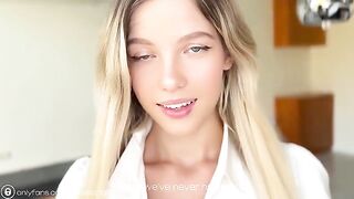 I gave my hot student-neighbor a cumshot on her face in a steamy session