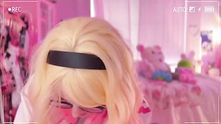 SpiderGwen squeezed my cock before giving me a blowjob in an intense scene