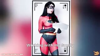 Casting for a porn actress, featuring the stunning Violet Parr from The Incredibles