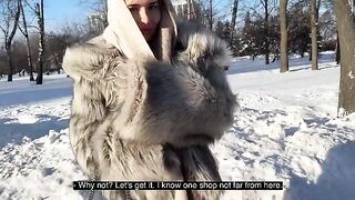 Walked the dog and roughly fucked a hot slut in doggy style