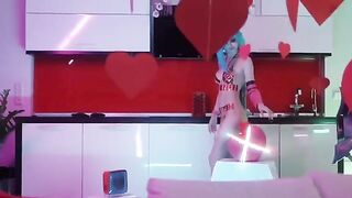 Sia Siberia in sexy cosplay, teasing with only anal play
