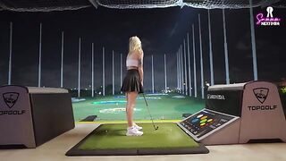 A night golf date turns into a rough sex session
