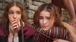 Hermione Granger tries a new spell on her young boyfriend