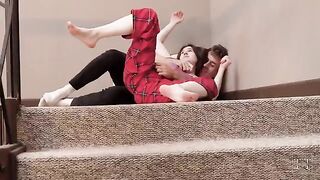 A girl came to her step brother for help with an exercise