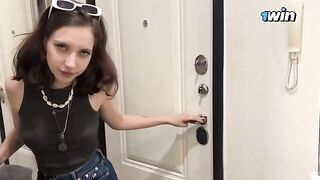 Met a cute Ukrainian girl on the street and fucked her there