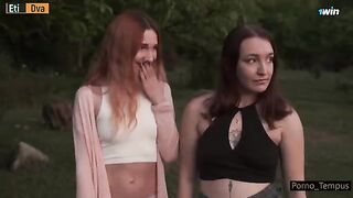 Two Russian sluts celebrate their sect with an orgy, showcasing raw passion